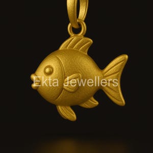 925 Sterling Silver Fish Pendant – Handmade Ocean Animal Necklace, Good Luck Charm, Minimalist Sea Life Jewelry, Pisces Gift Idea