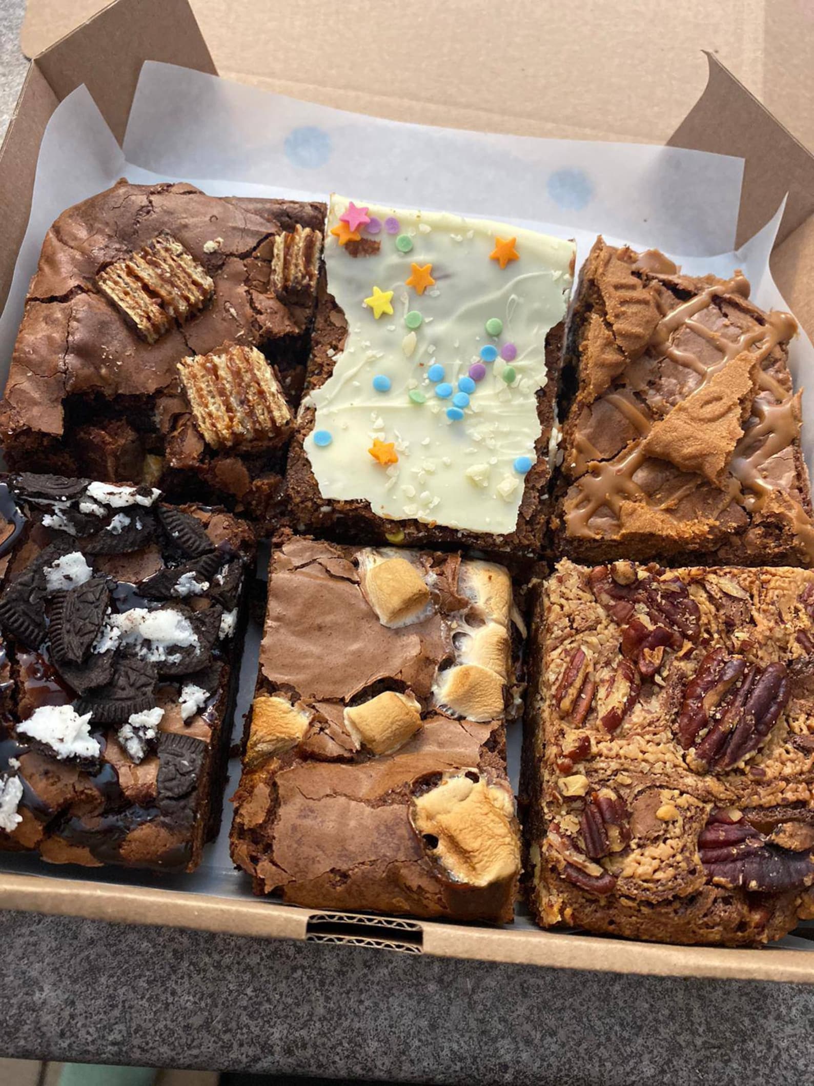 Postal Brownies 6 flavours per box Etsy