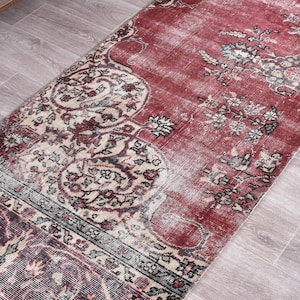 2x7 TURKISH VINTAGE RUNNER Rug 2x7 Rug Runner Rug Oushak Handmade Wool Rug 2x7 Runner Rug Runner Rug Turkish Runner Vintage Runner 240835