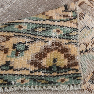 3x8 TURKISH VINTAGE RUNNER,Oushak Handmade Wool Rug,3x8 Rug,3x8 Runner Rug,Unique Rug,Wool Area Rug,Bohemian Runner,3x8 Vintage Rug,24424