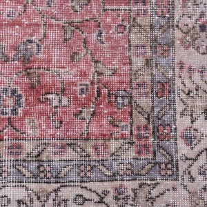 6x9 VINTAGE TURKISH RUG,6x9 Rug,6x9 Vintage Rug,6x9 Tukish Rug,Handmade Wool Rug,6x9 Area Rug, 6x9 Muted Area Rug, Soft Rug, 244494