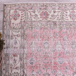 7x10 OVERSIZE VINTAGE RUG,7x10 Rug,7x10 Vintage Rug,Handmade Wool Rug,7x10 Muted Rug,7x10 Turkish Rug, Handmade Rug, 7x10 Area Rug