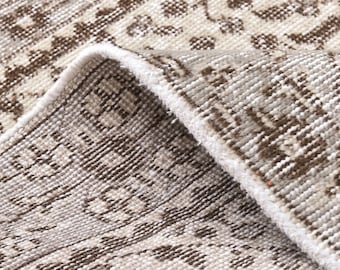 4x6 TURKISH VINTAGE RUG,4x6 Rug,4x6 Vintage Rug,Turkish Area Rug,Handmade Wool Rug,Vintage Wool Rug,Unique Rug,4x6 muted rug,Faded Rug240319