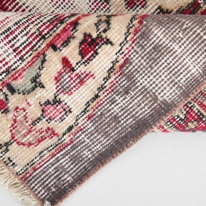 2x3 TURKISH VINTAGE RUG,2x3 Rug,2x3 vintage rug,Oushak Handmade Wool Rug,2x3 Doormat Rug,Door Mat,Doormat,vintage rug,2x3 wool rug,24854