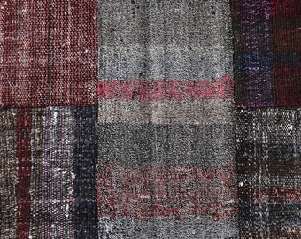 6x8 VINTAGE TÜRKISCHER KILIM, Handgefertigter Wollteppich, 6x8 Kelim Teppich, Vintage Kelim, Türkischer Kilim, Beunruhigter Teppich, 6x8 Vintage Teppich