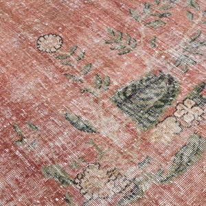7x10 OVERSIZE VINTAGE RUG,7x10 Rug,7x10 Vintage Rug,Handmade Wool Rug,7x10 Muted Rug,7x10 Turkish Rug, Handmade Rug, 7x10 Area Rug