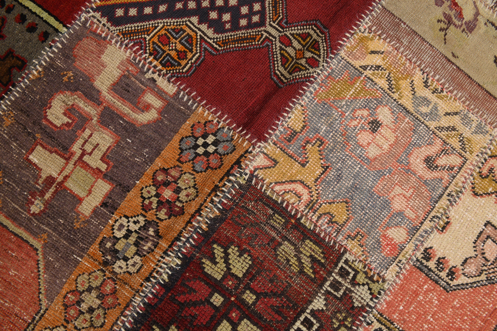 5x8 WOOL VINTAGE Rug,5x8 Rug,5x8 Handmade Wool Rug,5x8 Turkish Rug
