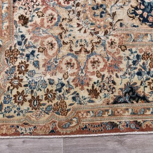 Oversize Vintage Turkish Wool 10x14 Muted Rug, Bedroom rug, Living Room Rug image 6