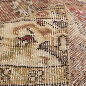 3x8 TURKISH VINTAGE RUNNER,3x8 Rug,Oushak Handmade Wool Rug,3x8 Runner Rug,Runner Rug,Turkish Runner,Vintage Runner,3x8 Vintage Rug,24423