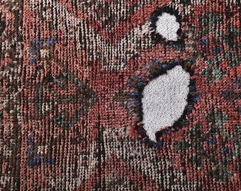 3x6 VINTAGE TURKISH RUG,3x6 Rug,3x6 Vintage Rug,3x6 Muted Rug,Handmade Wool Rug,Wool Area Rug, 3x6 Turkish Rug, Faded Rug,3x6 Kilim Rug
