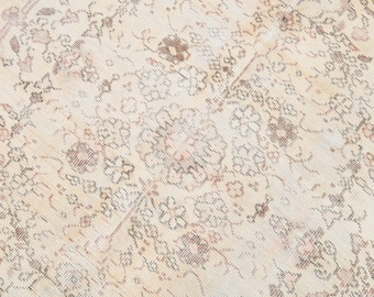 Handmade Oriental Wool Rug, Vintage Turkish Area Carpet (9.3x6.4 ft)