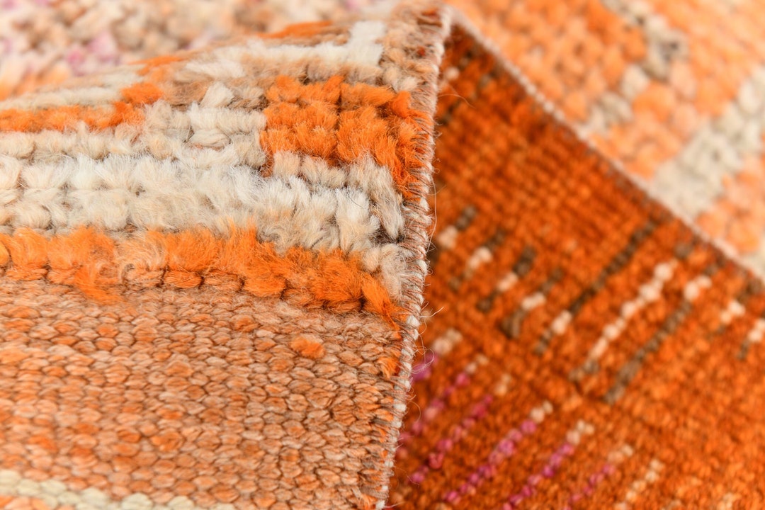 3x10 TURKISH VINTAGE RUNNER Rug 3x10 Rug Oushak Handmade Wool Rug 3x10