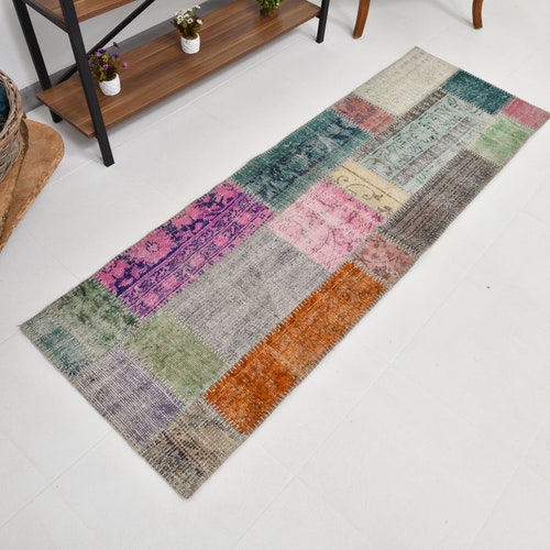 2x7 rug,runner rug,2x7 TURKISH VINTAGE RUNNER,2x7 turkish rug,2x7 vintage rug,Oushak Handmade Wool shops Rug,2x7 Runner Rug,22189