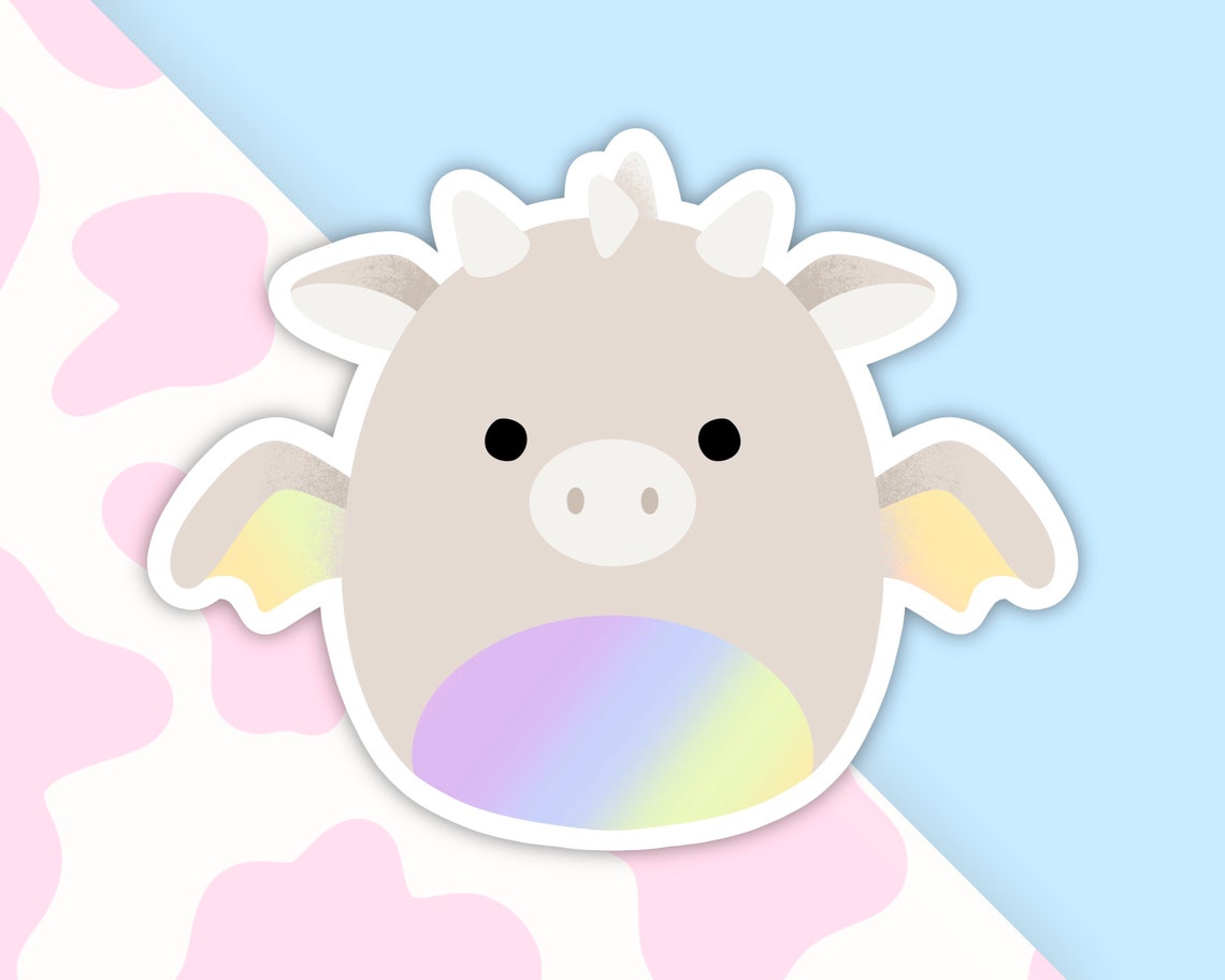 Riley Dragon Squishmallow Inspired Stickers | Etsy