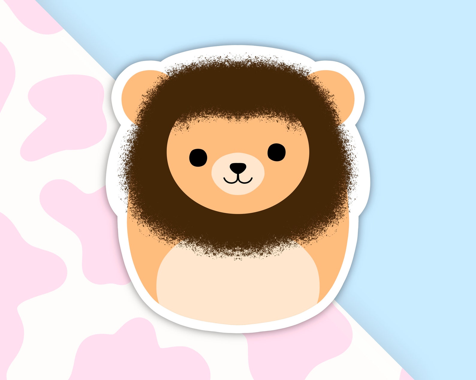 Francis Lion Squishmallow Inspired Stickers | Etsy