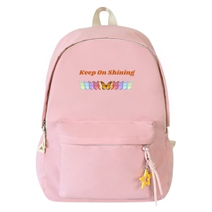 Sac à dos personnalisé pour la rentrée des classes, Sac à dos Keep On Shining, Cartable pour étudiant, Sac à dos pour étudiant, Sac à dos pour étudiant,