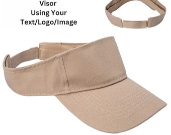 Custom Visor/ Summer Camping Visor/ Concert Hat/ Customized Promotional Hat / Customized Bucket Hat Personalized Hat Custom Cap Cotton Hat