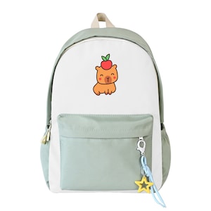 Sac à dos Capybara, sac à dos personnalisé pour la rentrée des classes, cartable étudiant, sac à dos scolaire, sac à dos étudiant,