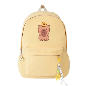Sac à dos Capybara, sac à dos personnalisé pour la rentrée des classes, cartable étudiant, sac à dos scolaire, sac à dos étudiant,