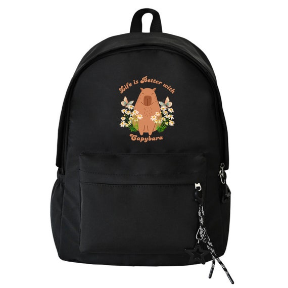 Sac à Dos Capybara En Peluche Mignon – Jouet Et Accessoire Pratique, Réglable, Pour Enfants Et Ados – Cadeau Idéal