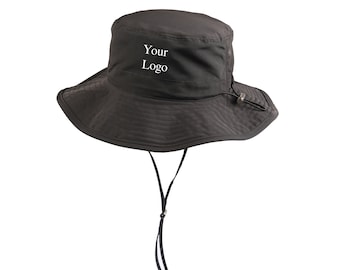 Fast Dry Hiking Bucket Hat / Customized Bucket Hat/ Personalized Hat /Custom Drawstring Adjustable Hat, Large Head Hat