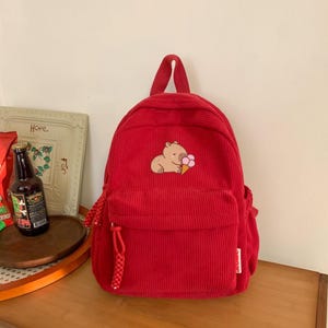 Sac à dos Capybara pour enfants, sac pour iPad 10 pouces pour la rentrée scolaire, sac à dos personnalisé, sac d'étudiant, cartable, sac à dos d'étudiant, sac à dos en velours côtelé