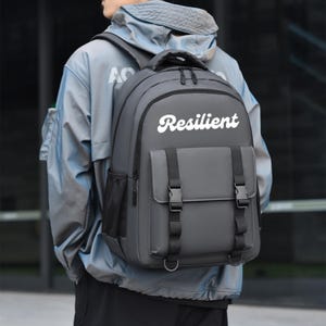 Sac à dos résilient pour la rentrée des classes, Sac à dos pour homme, Cartable étudiant, Sac à dos personnalisé, Sac à dos étudiant, Sac à dos pour ordinateur portable