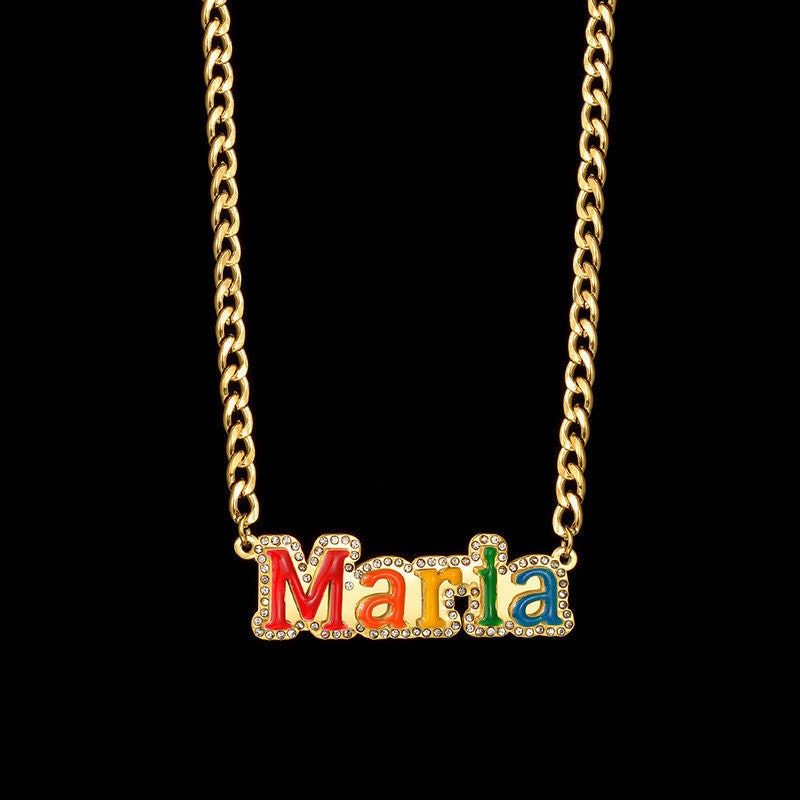 Name Necklace Maria - Etsy Canada