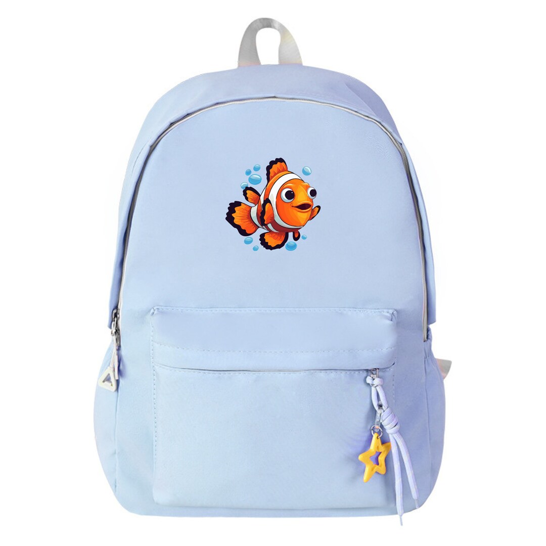 Custom Fish Backpack: Personalized Student Book Bag - Etsy