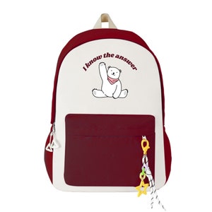 Sac à dos ours polaire, sac à dos d'école pour enfants, sac à dos personnalisé pour la rentrée des classes, cartable d'étudiant, sac à dos d'école, sac à dos d'étudiant,