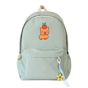Sac à dos Capybara, sac à dos personnalisé pour la rentrée des classes, cartable étudiant, sac à dos scolaire, sac à dos étudiant,