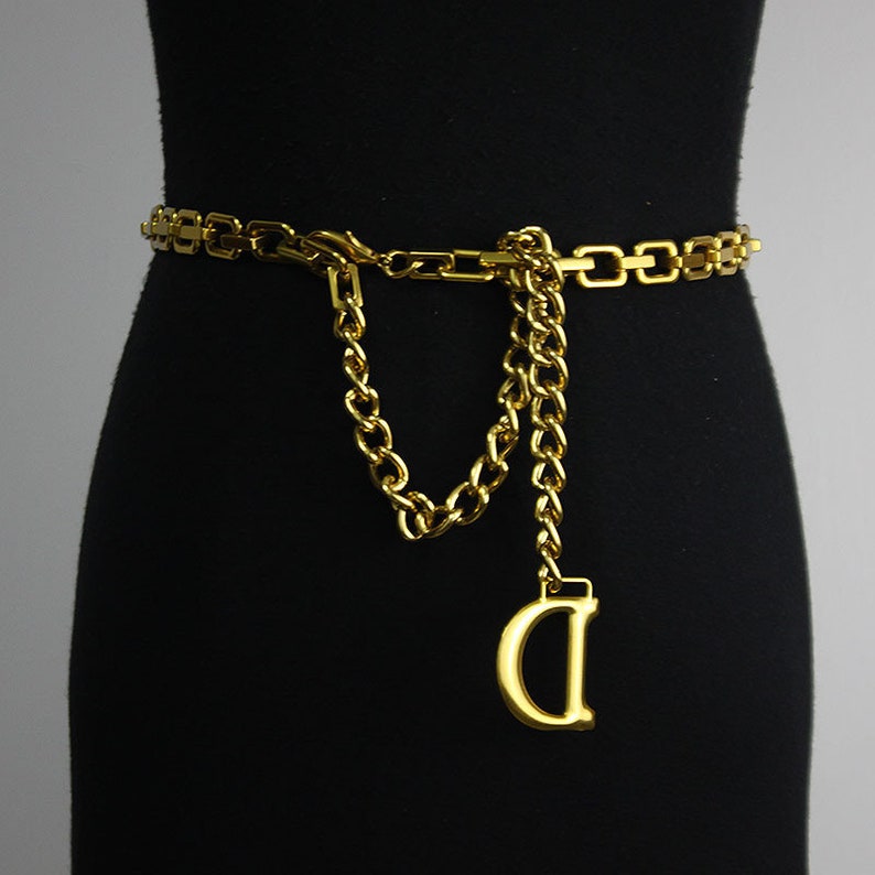 Classic D-Ring Waist Chain Fashion Dress Belt Body Chain  Jewelry for Women 