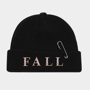 Bonnet brodé personnalisé pour l'automne, bonnet hip-hop personnalisé, bonnet à épingle, bonnet chaud basique pour couple, bonnet d'hiver streetwear sans revers