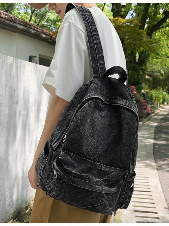 Capybara Denim Backpack, Animal Back to School Bag, Customizable - Etsy