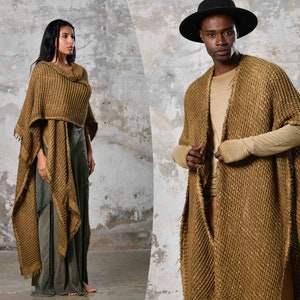 Desert Boho Poncho Coat • Bohemian Cover Up  • Boho Throw Autumn • Ceremony Bohemian Clothing Blanket Poncho • Burning Man Festival Poncho