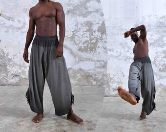 Yoga Pants Mens • Baggy Trousers • Menswear Salwar • Loose Pants • Warrior • Sustainable • Organic Cotton • Boho • BurningMan • Festival