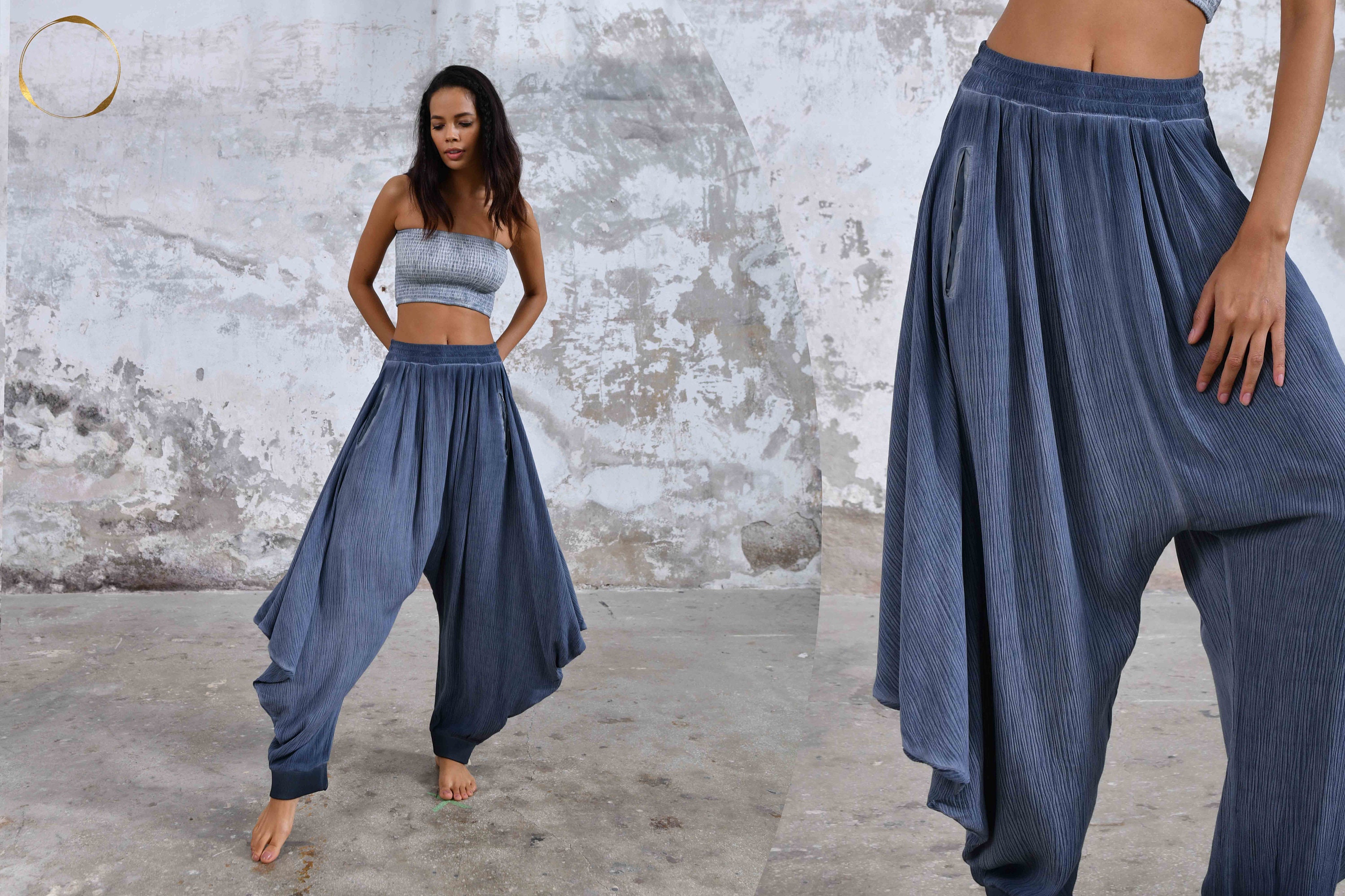 Womenswear Salwar • Loose Pants • Warrior • Sustainable Fashion • Organic Cotton • Boho • BurningMan • Festival •Burner outfit • Goddess •