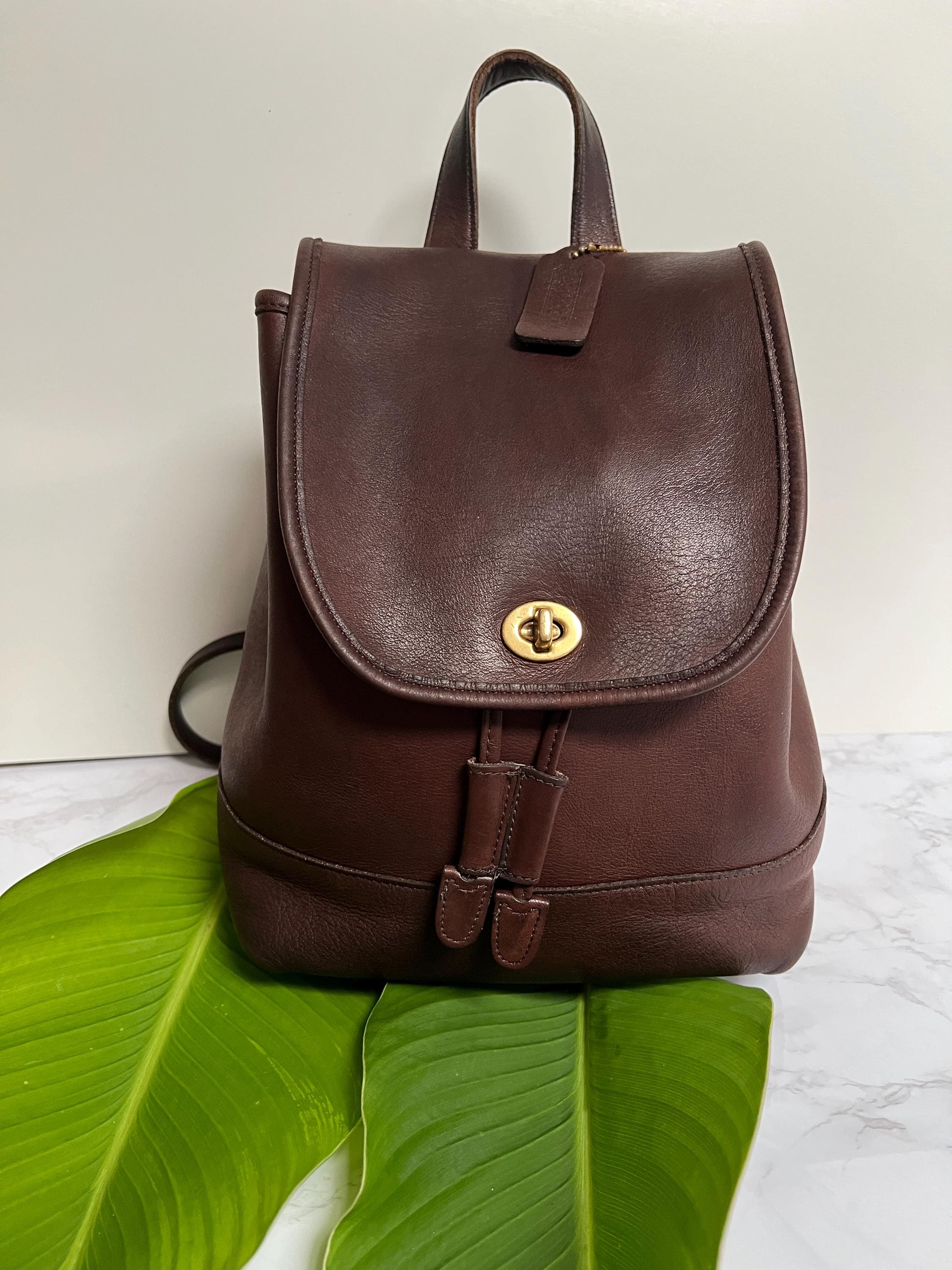 Vintage Coach Daypack 9791 Mahogany Leather. 1990