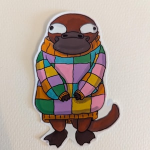 cosy platypus sticker