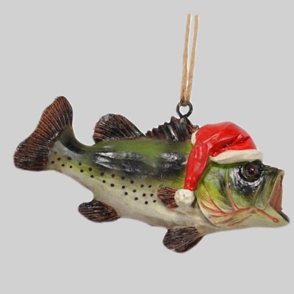 Fish Bass Christmas Ornament Etsy