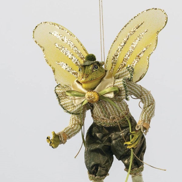 10 inch Frog Fairy Ornament | Christmas Tree Ornament | Fairy Frog Figurine Christmas Ornament Gift