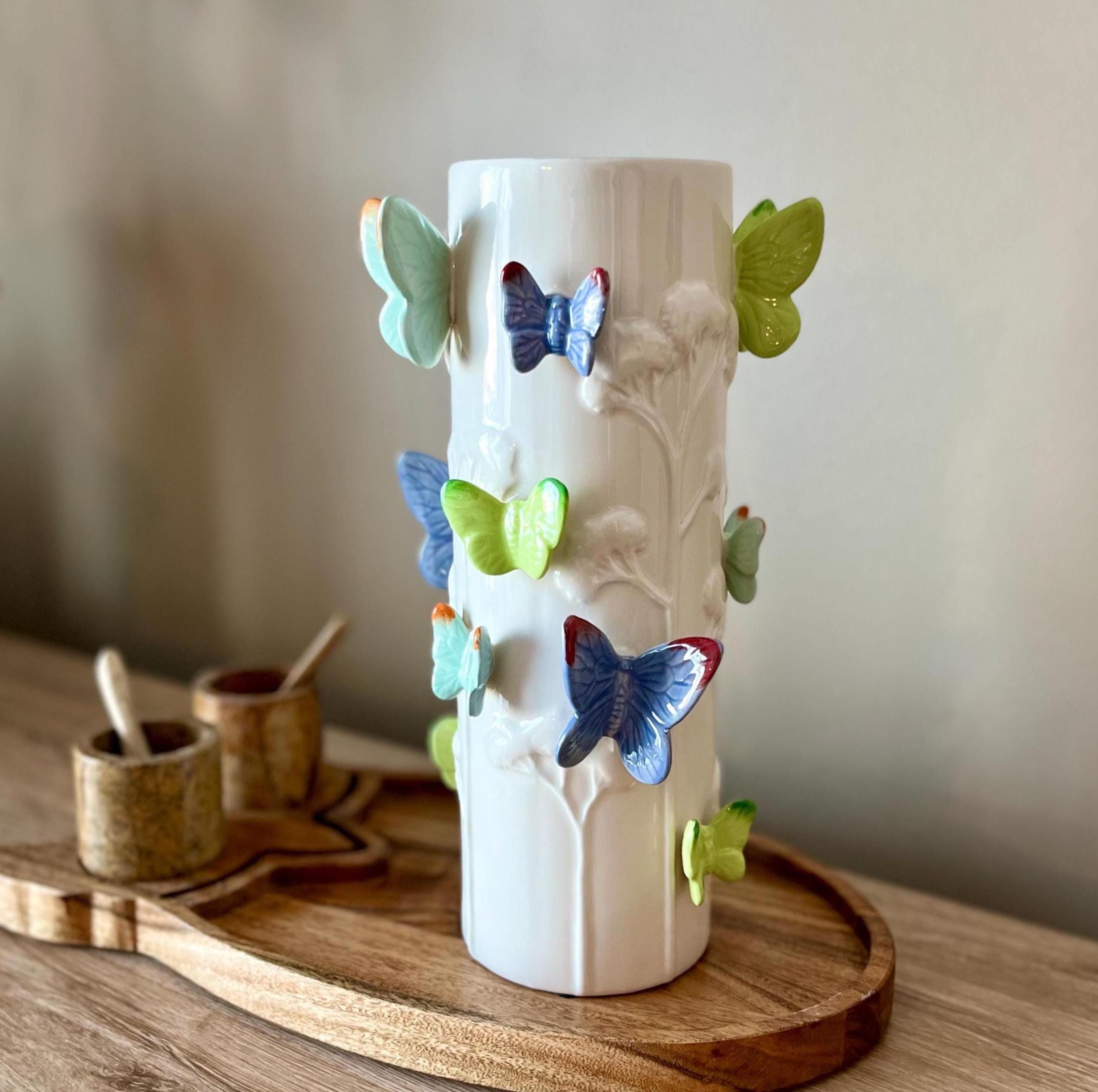 Butterfly Vase - Etsy