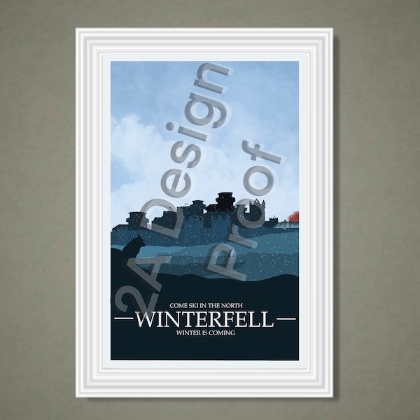 Game Of Thrones Winterfell Travel Poster