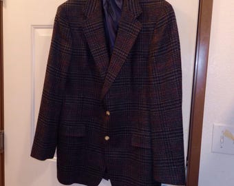 Vintage Thornproof Twist Tweed Suit, Lynton UK, Size 44
