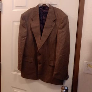 Vintage Stafford Executive Worsted Wool Sport Coat Blazer Jacket Men&#39;s  44S