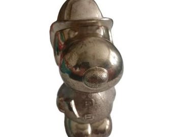 Snoopy 1958, 1966 Silverplated Piggy Bank FIREMAN United Features Syndicate
