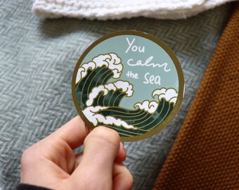 You Calm The Sea | You Calm The Sea of Christian Round Stickers/ Stickers