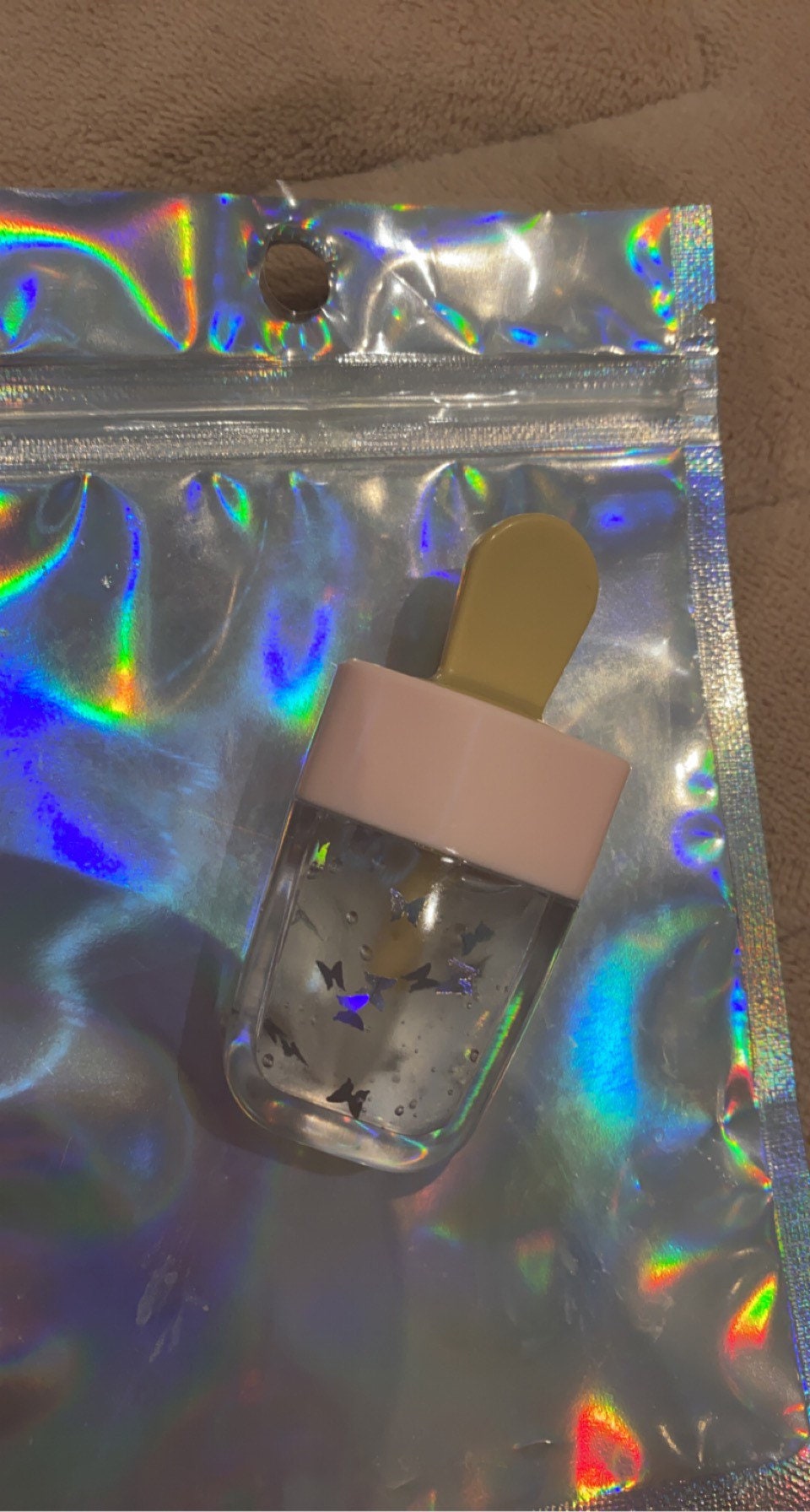 Butterfly ice lolly lip gloss Pear flavoured Etsy