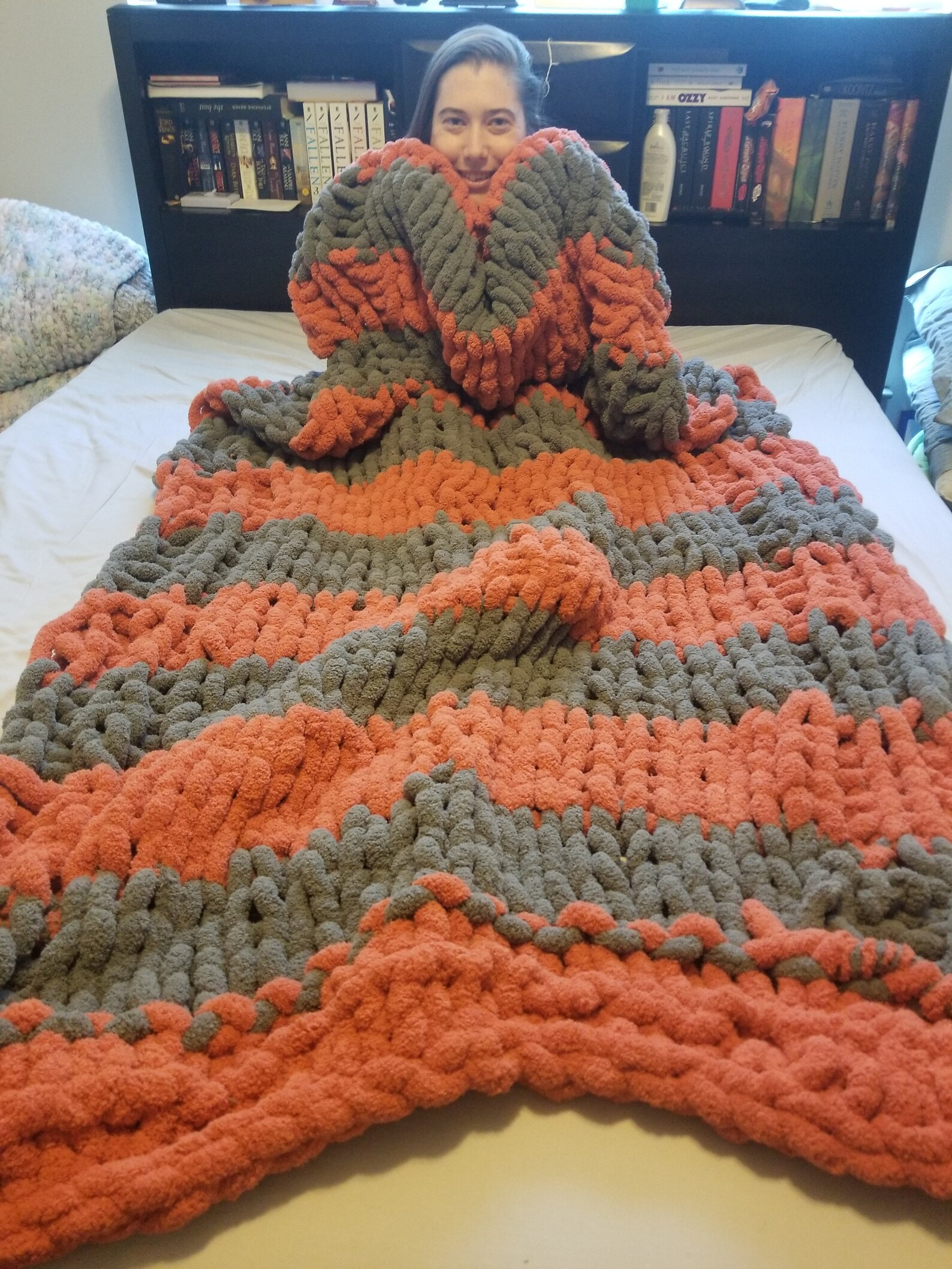 Stockknit Twist Blanket Etsy