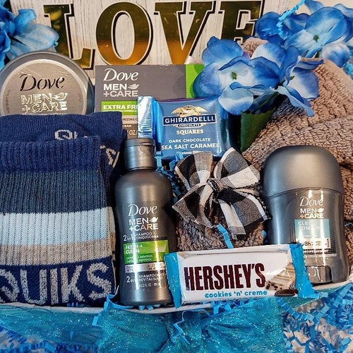 Men's Valentine's Day Gift Basket for Him Hamper Thank Etsy
